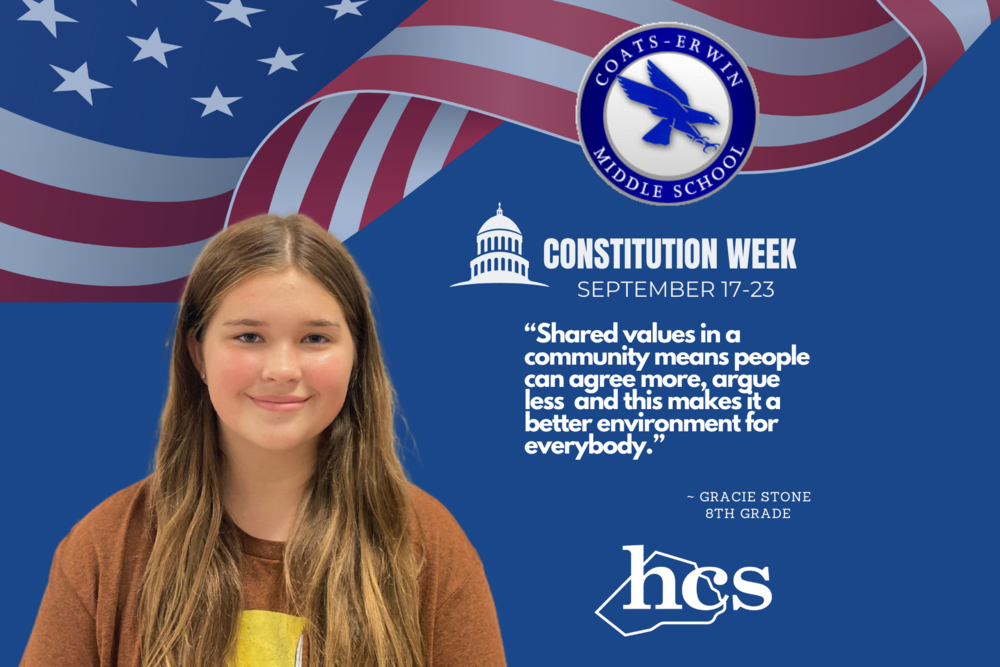 Constitution Week at Coats-Erwin Middle School