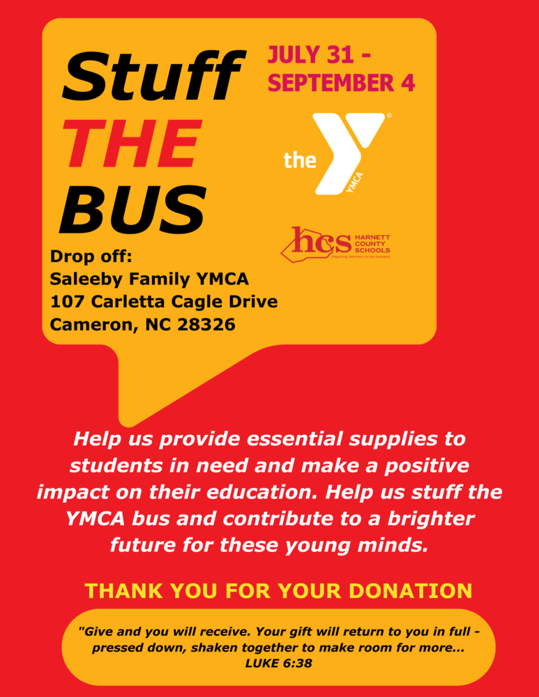 YMCA Stuff the Bus! South Elementary School Chartered Bus Ymca