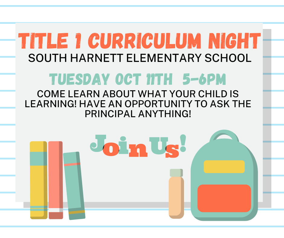 Join us For Curriculum Night!