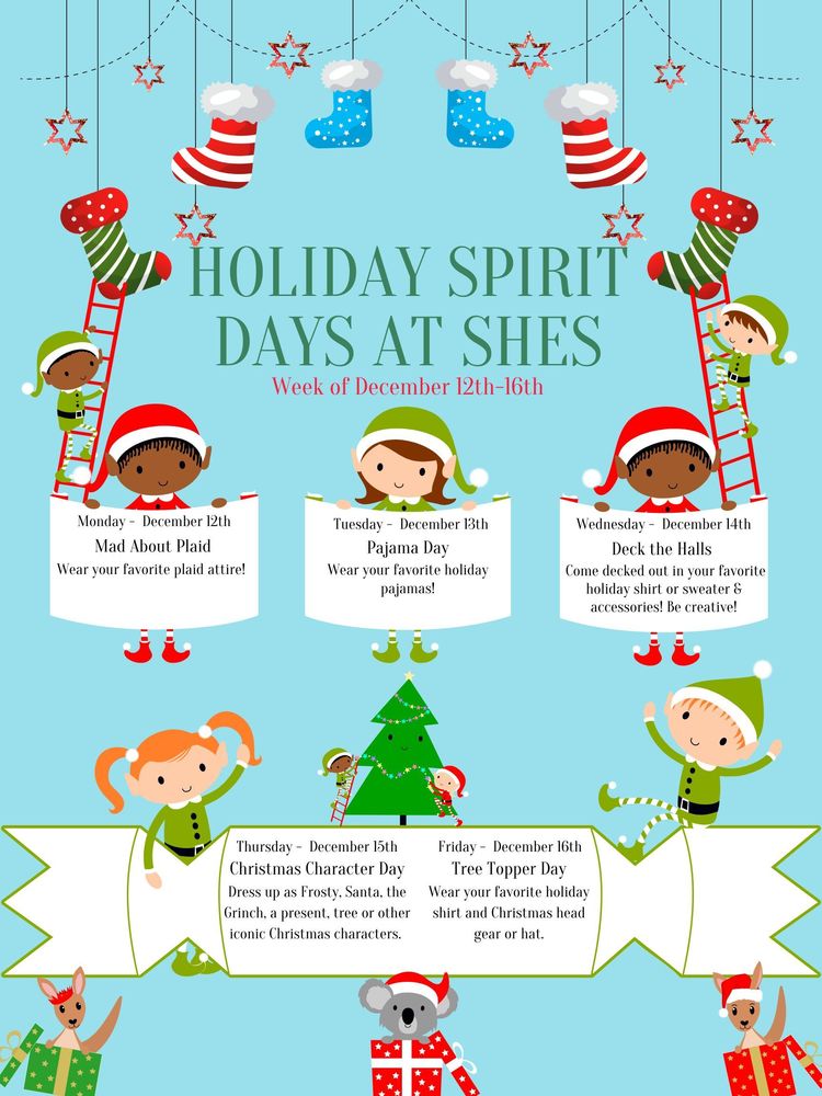 shes-holiday-spirit-days-south-harnett-elementary-school